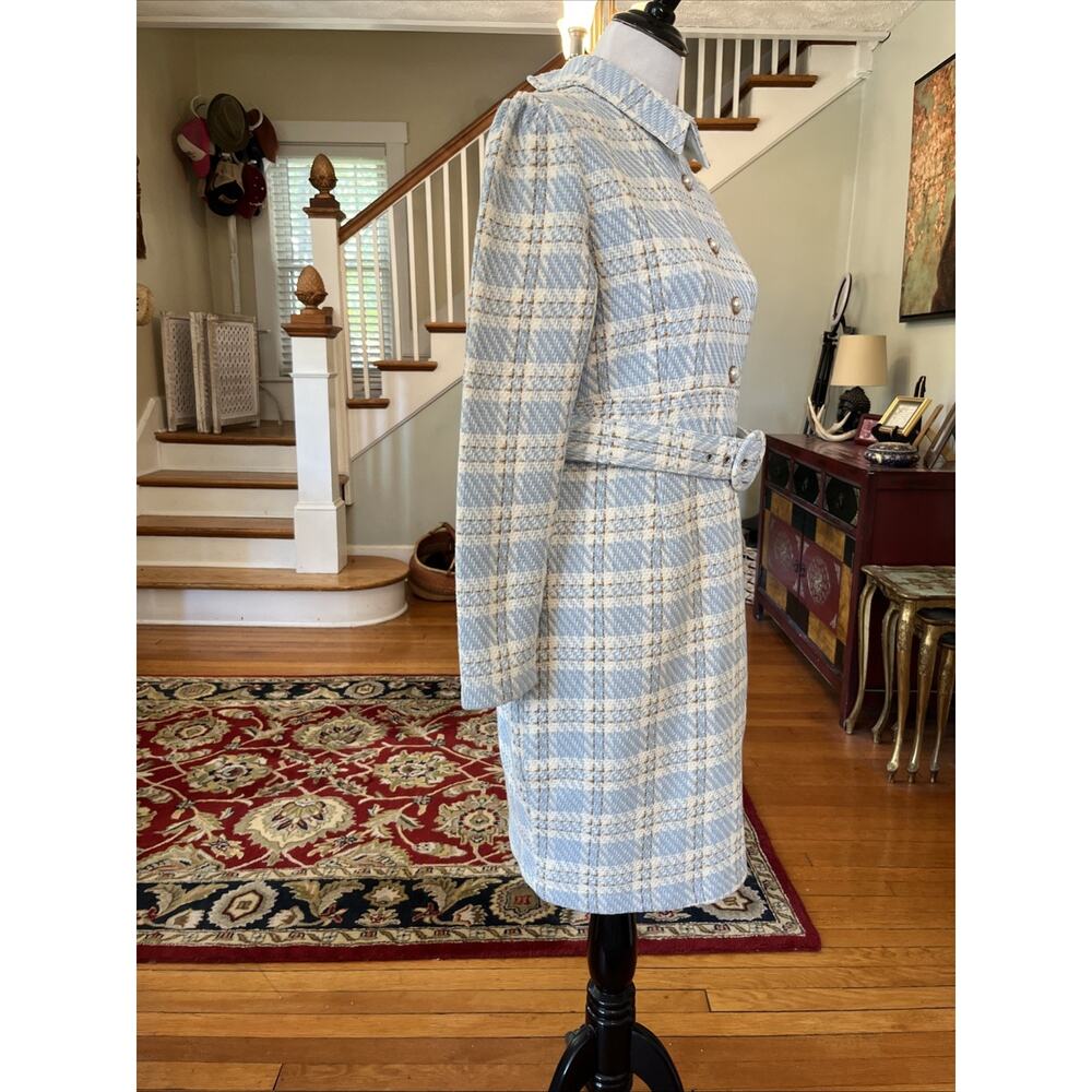 NEW Ivy City Co MyKayla Dress L Retro Tweed Pearl Button Classic Preppy Y2k - Picture 5 of 16